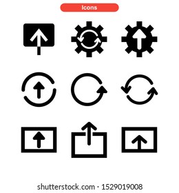 update icon isolated sign symbol vector illustration - Collection of high quality black style vector icons
