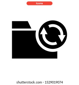 update icon isolated sign symbol vector illustration - high quality black style vector icons
