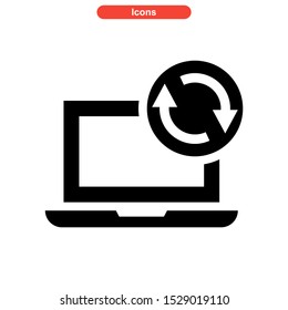 update icon isolated sign symbol vector illustration - high quality black style vector icons

