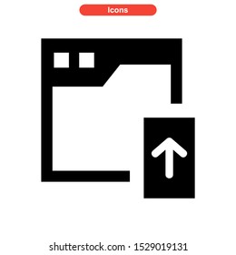 update icon isolated sign symbol vector illustration - high quality black style vector icons
