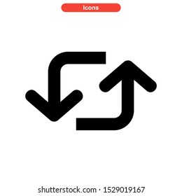 update icon isolated sign symbol vector illustration - high quality black style vector icons