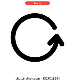 update icon isolated sign symbol vector illustration - high quality black style vector icons