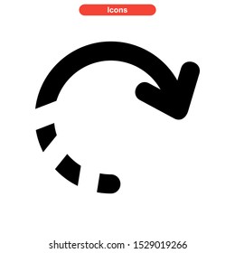 update icon isolated sign symbol vector illustration - high quality black style vector icons