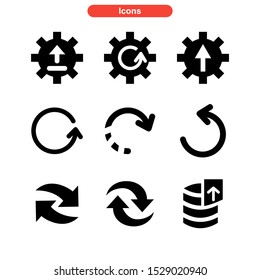 update icon isolated sign symbol vector illustration - Collection of high quality black style vector icons
