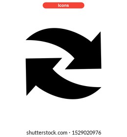 update icon isolated sign symbol vector illustration - high quality black style vector icons