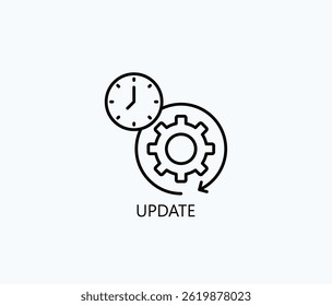 Icono de Actualizar o logotipo aislado