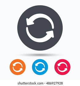 Update icon. Refresh or repeat sign.