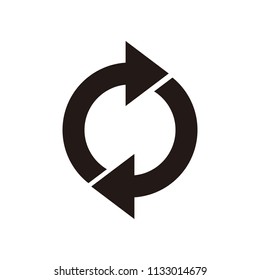 Update icon. Refresh or repeat symbol. Reload button. Vector refresh cycle icon.