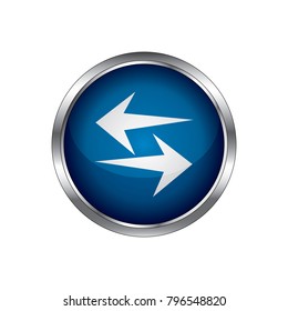 Update icon. Refresh or repeat symbol. Vector illustration.