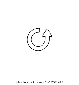 Update icon. Refresh symbol. Round symbol