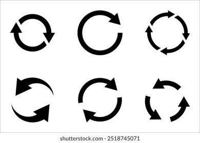 Update icon set. reload icon for mobile concept and web design. vector illustration on white background