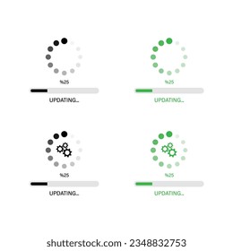 Update Icon Set Vector Design.