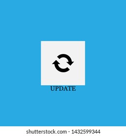 update icon sign signifier vector