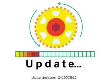 Actualizar signo de icono. ilustración vectorial