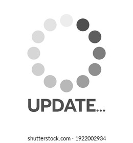 Update icon vector isolated on white background , Vector illustration EPS 10