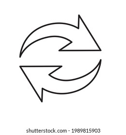 Update icon vector, Refresh sign illustration