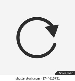Update icon vector  , Reload , Refresh