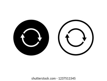 Update icon vector. Reload symbol. refresh icon