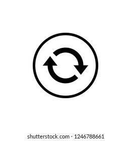 Update icon vector. Reload symbol. refresh icon