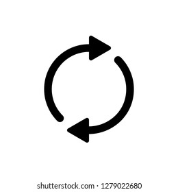 Update icon vector. Reload symbol. refresh icon