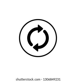 Update icon vector. Reload symbol. refresh icon