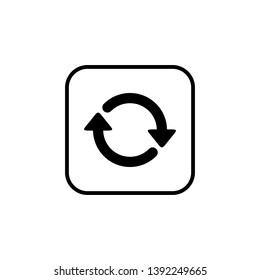 Update icon vector. Reload symbol. refresh icon