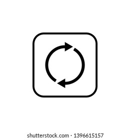 Update icon vector. Reload symbol. refresh icon