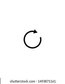 Update icon vector, solid illustration, pictogram isolated on white - Vector