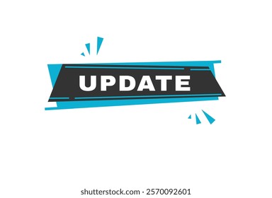 Update label or badge flat design. Design for marketing store vector.