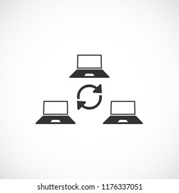 update laptop vector icon 10 eps