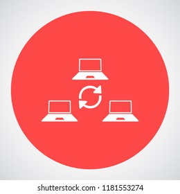 update laptop vector icon 10 eps