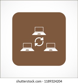 update laptop vector icon 10 eps