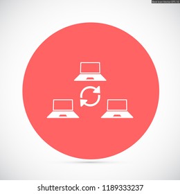 update laptop vector icon 10 eps