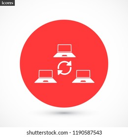 update laptop vector icon 10 eps
