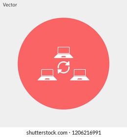 update laptop vector icon 10 eps
