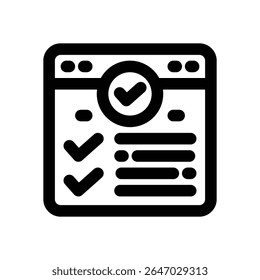 update list line icon. Clean and minimalist vector icon for websites, mobile apps, presentations, and logos. Fully scalable and customizable for any project.
