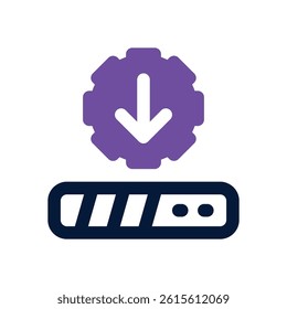 update loading dual tone icon. Sleek and modern vector icon for websites, mobile apps, marketing materials, and corporate design. Fully scalable and ready to use.