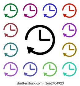 Update multi color style icon. Simple glyph, flat vector of web icons for ui and ux, website or mobile application