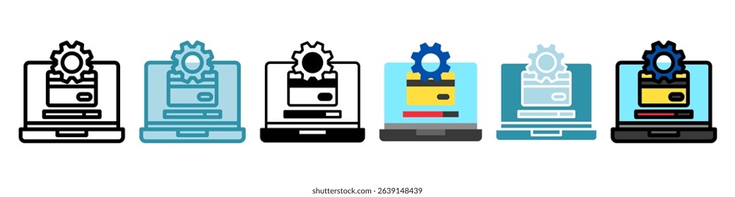 Update multi style, mini illustration icon. use for modern concept, print, UI, UX kit, web and app development. Vector related to account management, ecommerce, banking and finance.

