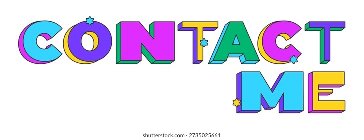 Update playful 3D text design. Page reload refresh. Sync content. New version. Latest data. Upgrade software. Multicolor block letters. Retro funky style with stars. Pop culture. Montserrat font used
