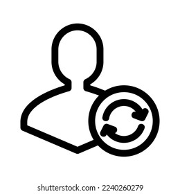 update profile icon or logo isolated sign symbol vector illustration - high quality black style vector icons
