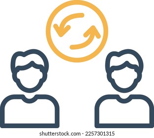 Update profiles  Vector Icon which is suitable for commercial work and easily modify or edit it
