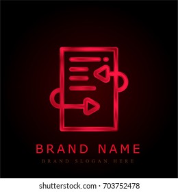 Update red chromium metallic logo