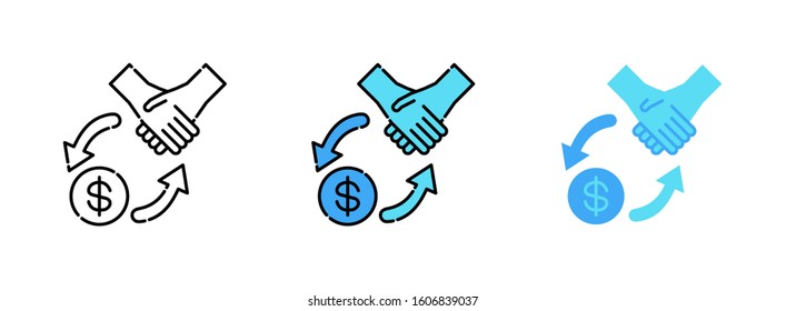 update or refresh or change icon set isolated on white background for web design