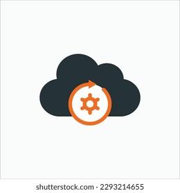  aktualisieren Symbol erneuern, einzelne dunkle und orangefarbene Symbol auf hellem Hintergrund, perfekt für Website, Blog, Logo, Grafikdesign, soziale Medien, Benutzeroberfläche, mobile App
