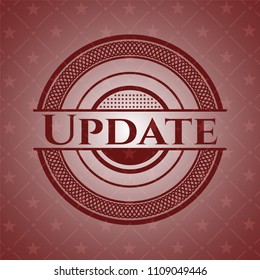 Update retro style red emblem