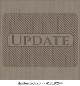 Update retro style wood emblem