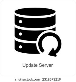 Update Server and Refrash icon concept