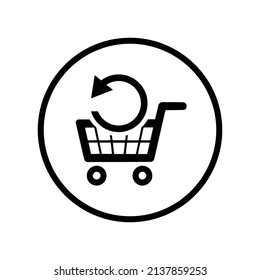 Update shopping cart icon. Black design.