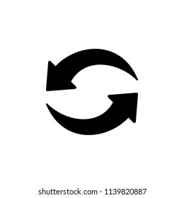 update sign in glyph style icon vector
